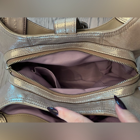 Coach Lynn SOHO Champagne Gold Leather Hobo Bag - Picture 7 of 9